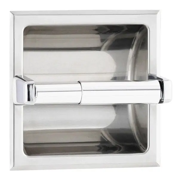 Bobrick 667 Recessed Single-Roll Toilet Paper Dispenser