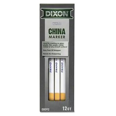 Dixon Ticonderoga 92 Phano China Markers White