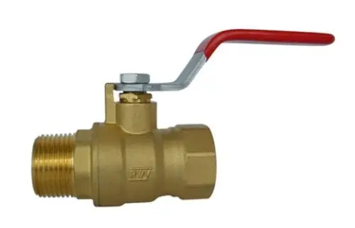 Red White 5581-1-1/4 Ball Valve Male x Female Threaded