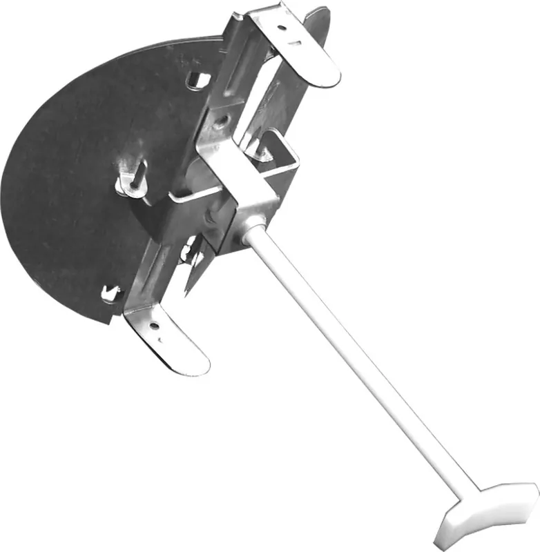 Continental Industries 3810 Butterfly Damper 10 Dia With Removable T-Bar Handle