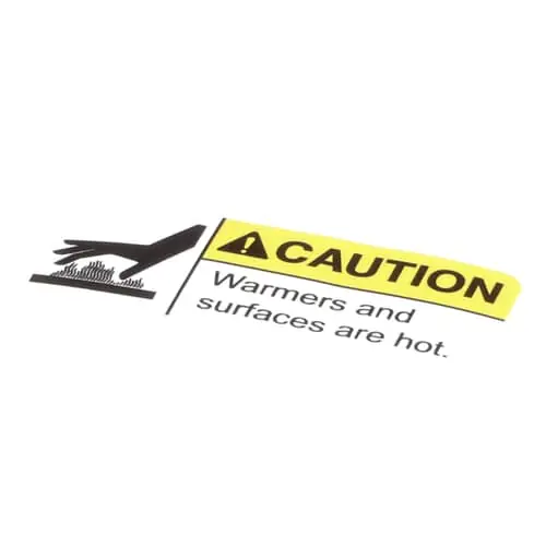 Grindmaster Cecilwar 71509 Decal Caution Hot