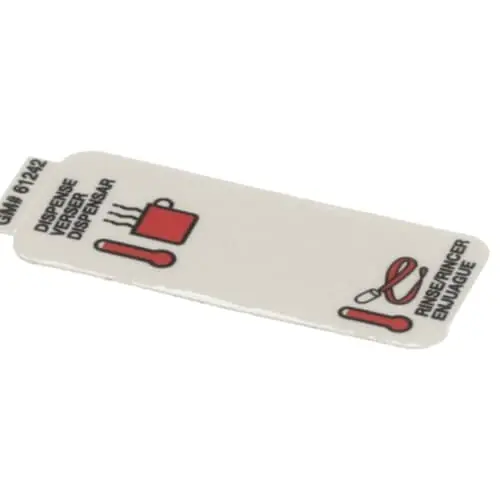 Grindmaster Cecilwar 61242 LABEL FLUSH ON/OFF