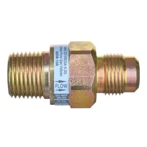 RHEEM G038-10A Rheem Automatic Excess Flow Shut-Off Valve - 1/2 in. OD Flare x 1/2 in. MIP G038-10A