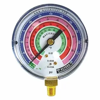RHEEM 58501 Refrigerant Gauge - Low Side R-22/R-404A/R-410A