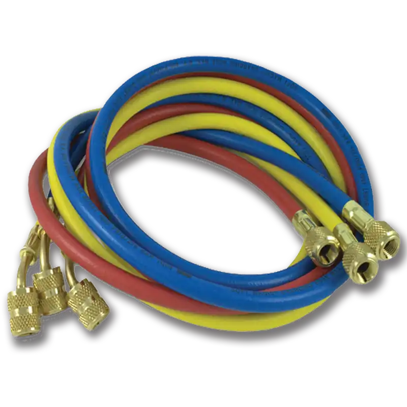 Rheem 45603 Red Rubber Refrigerant Hose with Anti-Blowback Fittings