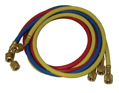Rheem 46360 Refrigerant Hose Set with Anti-Blowback Fittings
