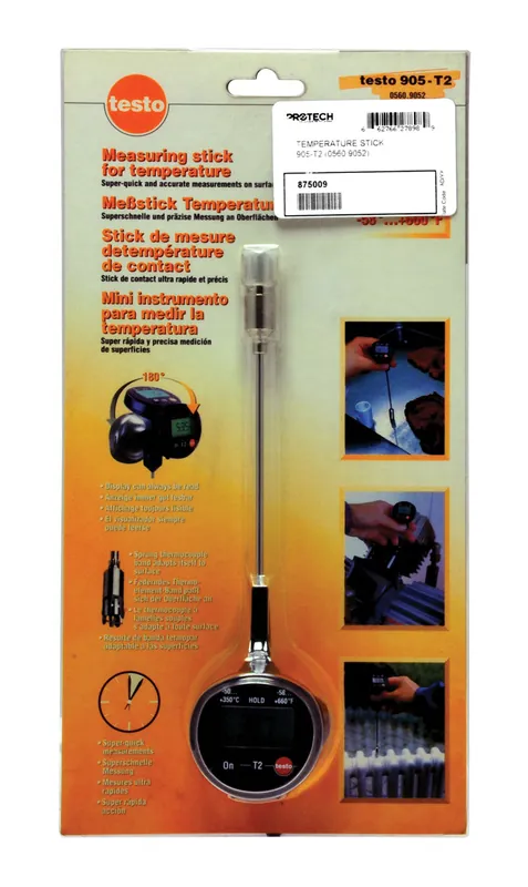 Rheem 875009 Testo 905-T2 Temperature Stick Surface Thermometer