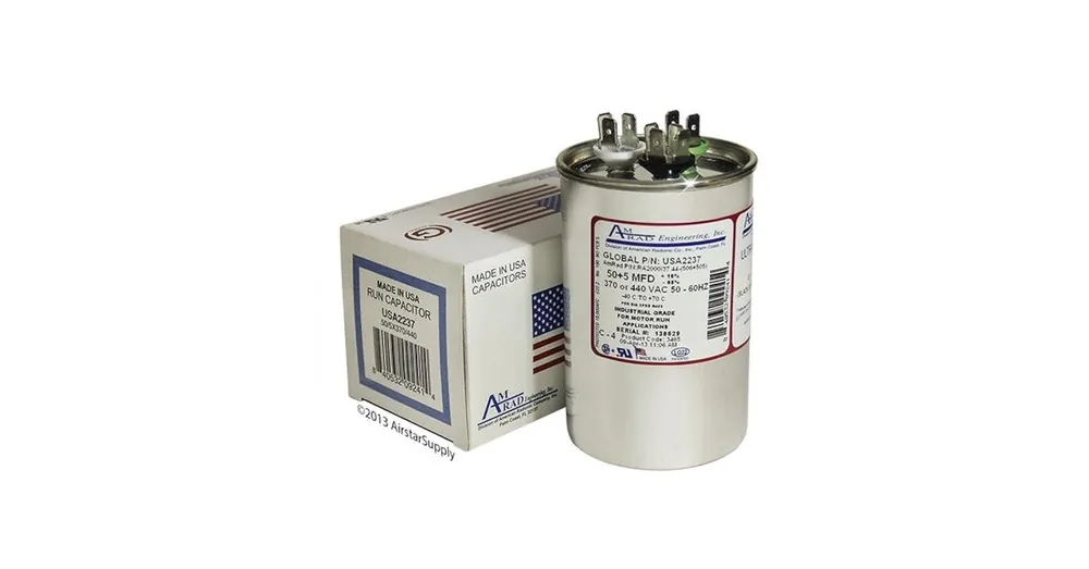 RHEEM USA2237 Capacitor 50 uF 5 uF 440 VAC