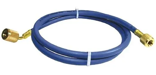 Rheem 45601 Blue Refrigerant Hose with Anti-Blowback Fittings