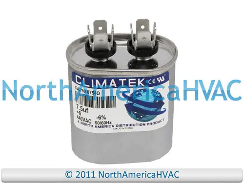 Trane CPT1865 7.5 uF 440V Motor Run Capacitor