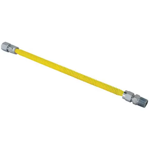 RHEEM SP10350 Gas Connect Hose, 1/2 Male x 1/2 Female, 18 Length