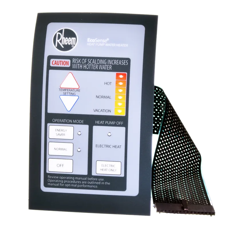 RHEEM 47-103216-04 EcoSense Membrane Switch