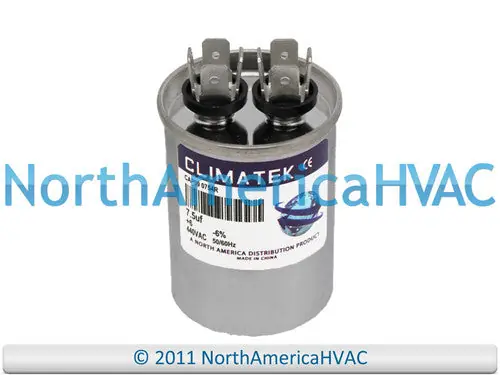 TRANE CPT0276 Round Capacitor 7.5 uf MFD 370/440 VAC