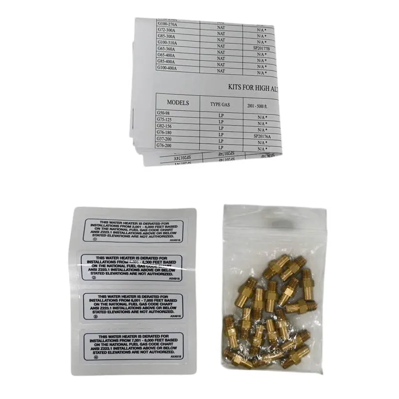 RHEEM SP20175B High Altitude Orifice Kit - NG 5001-8000 ft