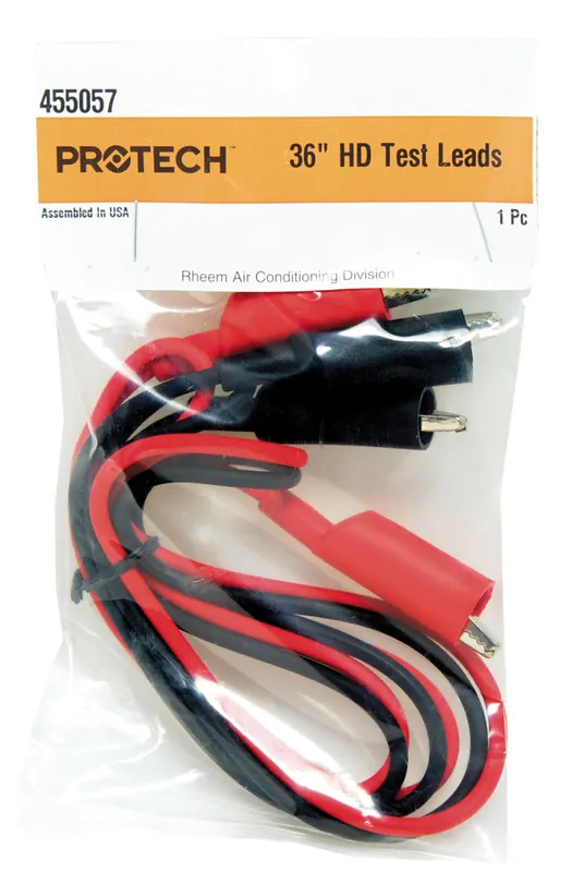 Rheem 455057 Alligator Clips with Test Leads - 18 AWG - 36 in.