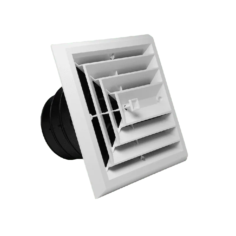 RHEEM MV4S Register W/Volume Damper 4-Way 6 x 6 Collar W/Exhaust Grille