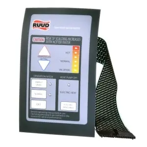 RHEEM 47-103216-02 Rheem Membrane Switch