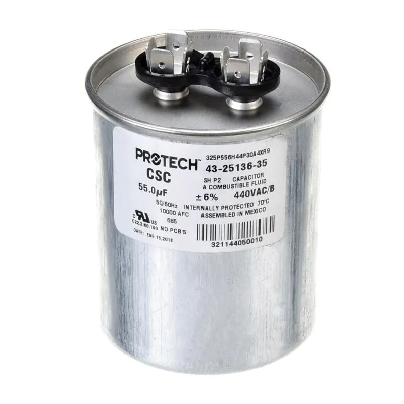Rheem 43-25136-35 55 uF 440V Round Capacitor