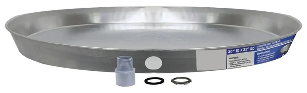 Rheem 60094 Water Heater Drain Pan Aluminum 30 Inch Diameter