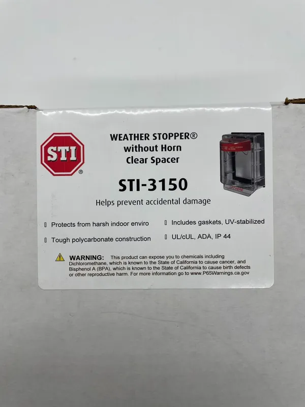 HONEYWELL STI-3150 Weather Stopper Without Horn With Spacer Fire Label