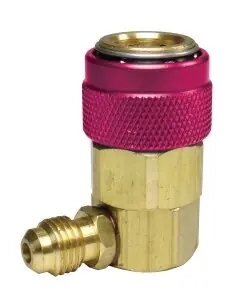 RHEEM 66434R Adapter - 1/4 in.SAE x 16 mm Automotive Quick Connect Coupler (R-134a - High Side)