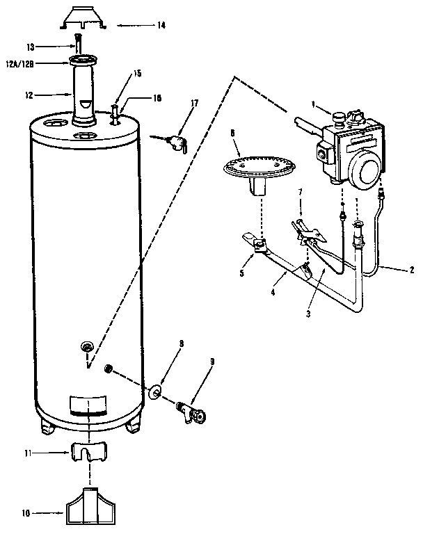 RHEEM AM39865-1 Natural Burner Assembly Kit