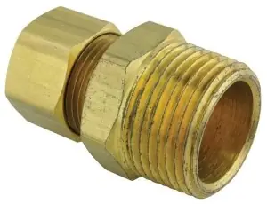 RHEEM AP10354 3/4 NPT x 1/2 Tube Compression Fitting Connector