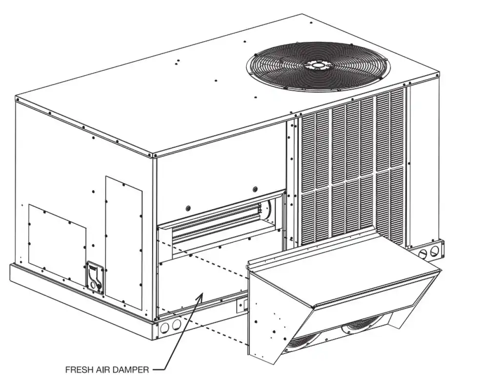 RHEEM RXRF-ACB1 Motorized Fresh Air Damper