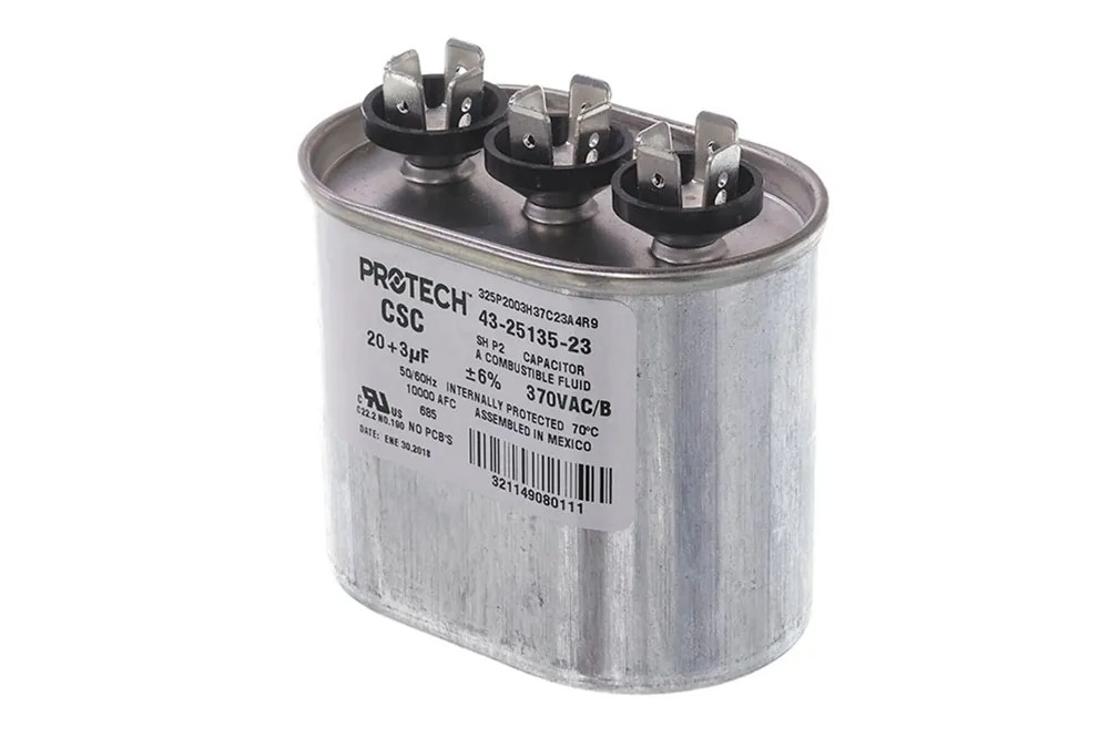 Rheem 43-25135-23 Dual Run Oval Capacitor