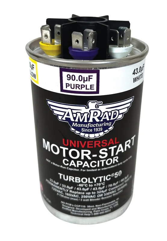 RHEEM TURBOLYTIC50 Universal Motor Start Capacitor