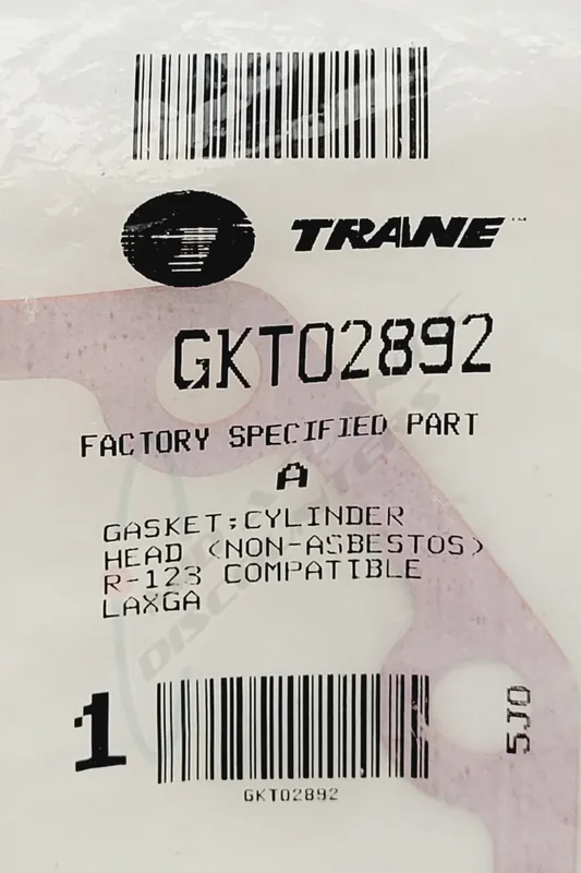 Trane GKT02892 Gasket, Cylinder Head