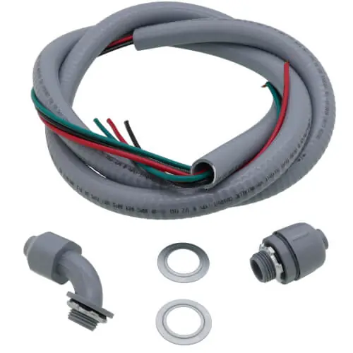 RHEEM 849039 HVAC Whip 1/2 in. x 4 ft. 10 AWG Ground 10 AWG Power