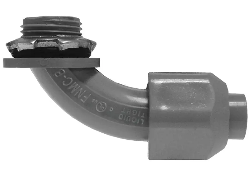 RHEEM 455002 1/2 Inch 90 Degree Elbow Quick Twist Liquid Tight Conduit Fitting