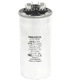 RHEEM 32910 Dual Run Capacitor 45 + 5 UF/MFD 370V