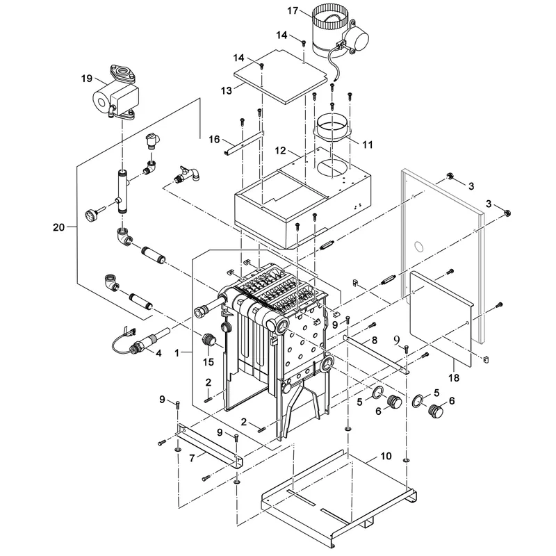 BOSCH 7747002956 Boiler Block US 3 Section