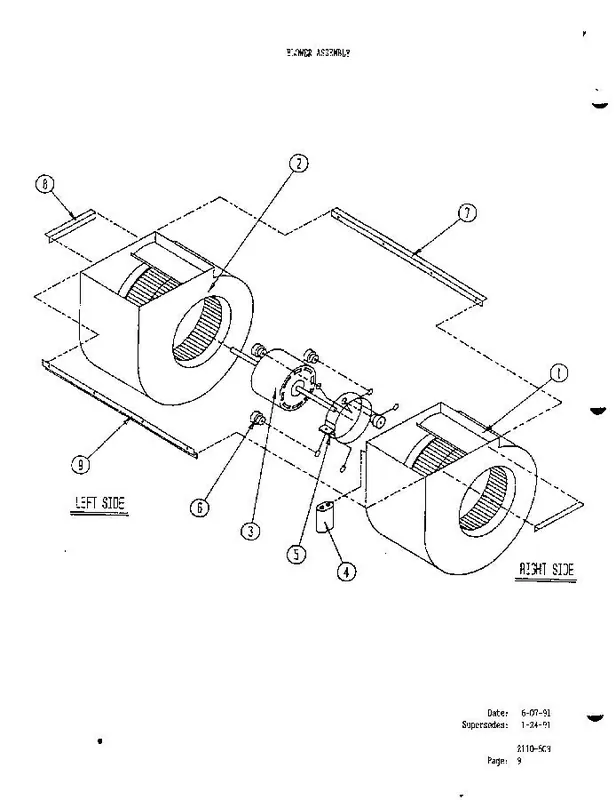 Bard 521-004 Blower Part/Drain Pan Assembly