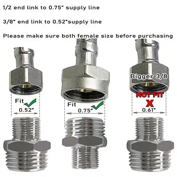 Amazon Com 1zf-05180-gtm Beduan Brass Water Line Adapter