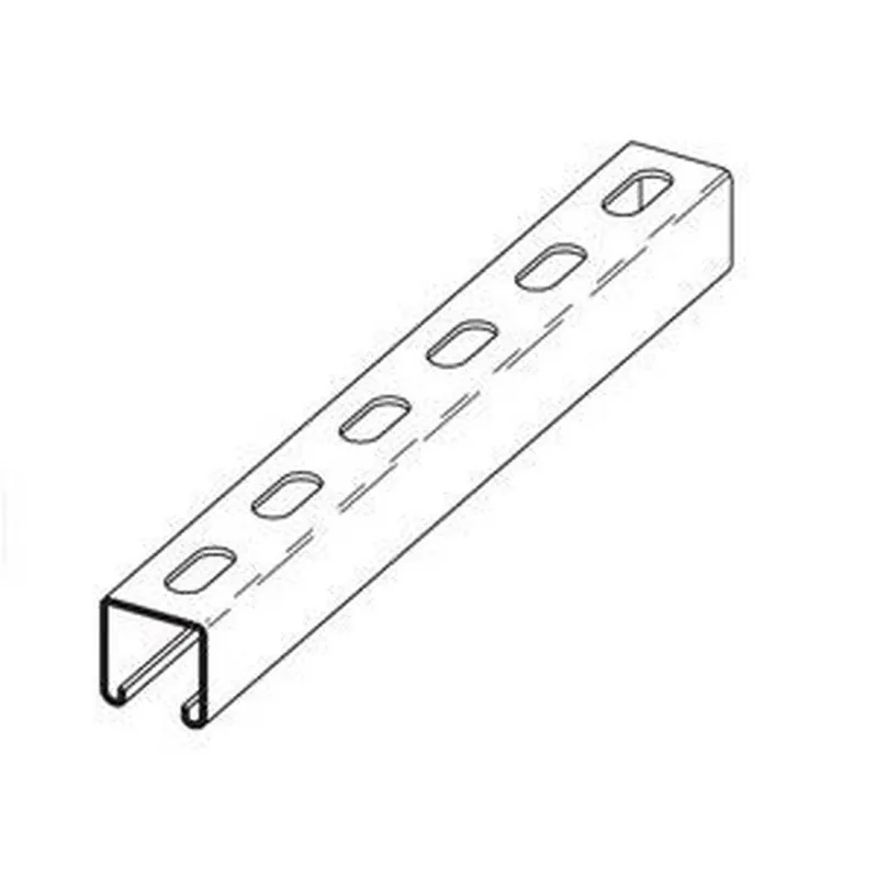 Eaton B-Line Series B22SHAGALV20 1-5/8 x 240 in. 12 ga Hot Dipped Galvanized Steel Back to Back Strut