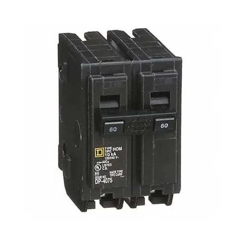 Breakers Unlimited HOM260 60A 2-Pole Plug-In Circuit Breaker