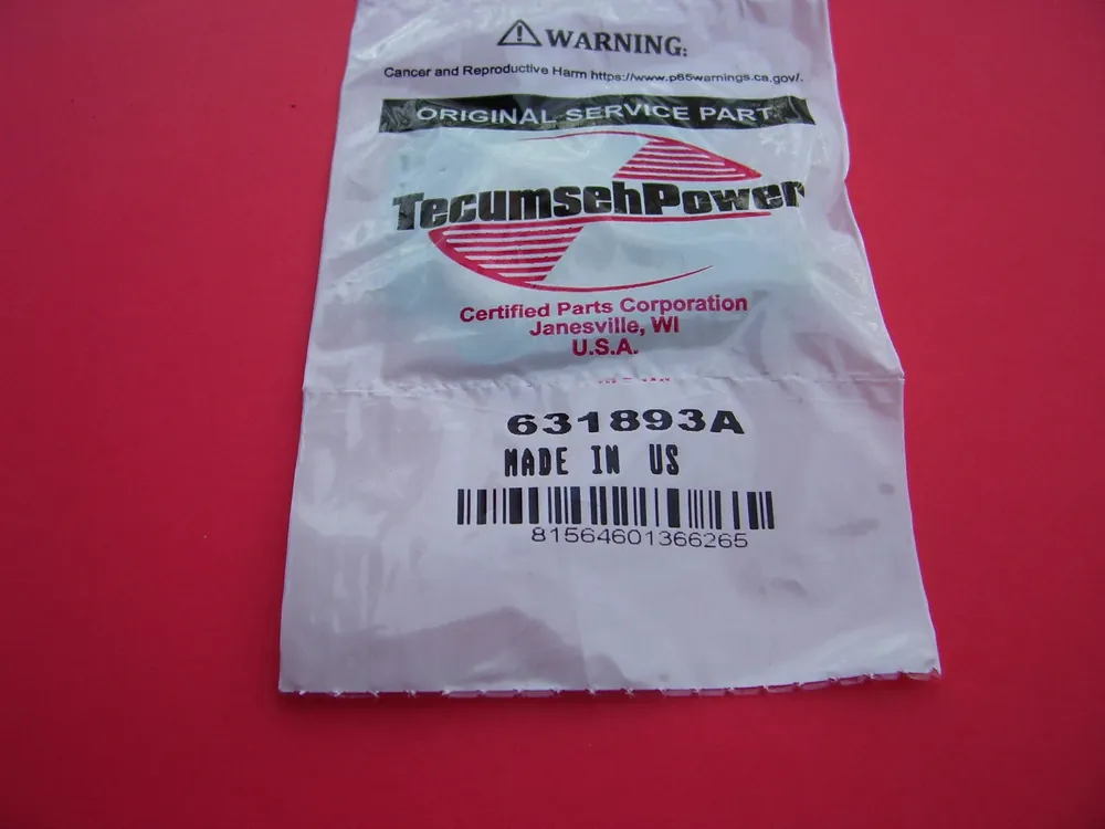 Tecumseh 631893A Carburetor Rebuild Kit