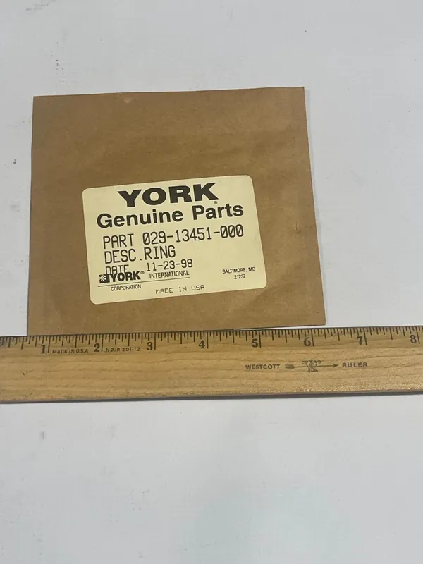 YORK 029-13451-000 Retaining Ring