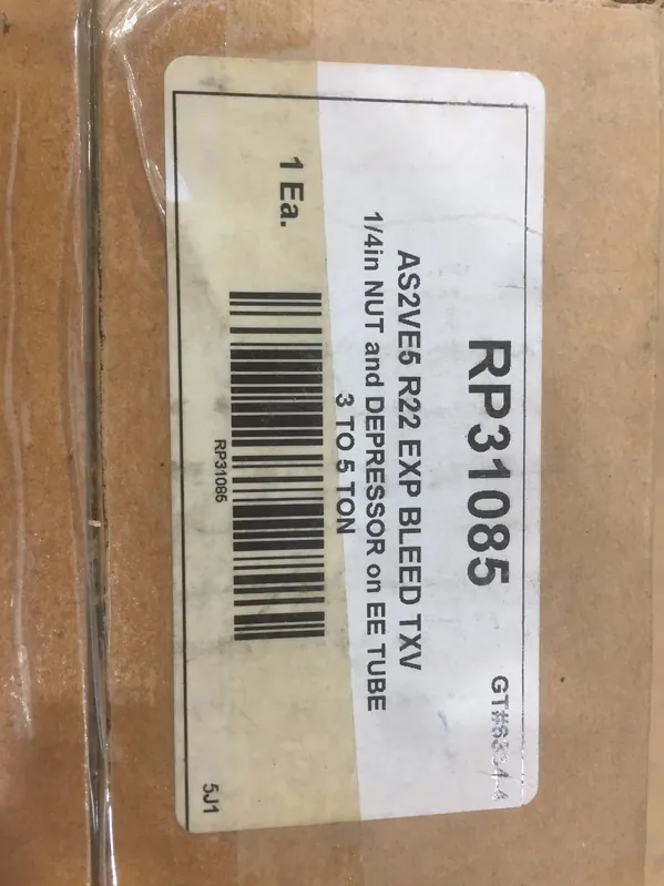 Trane VAL10663 TXV A/C R22 36-60