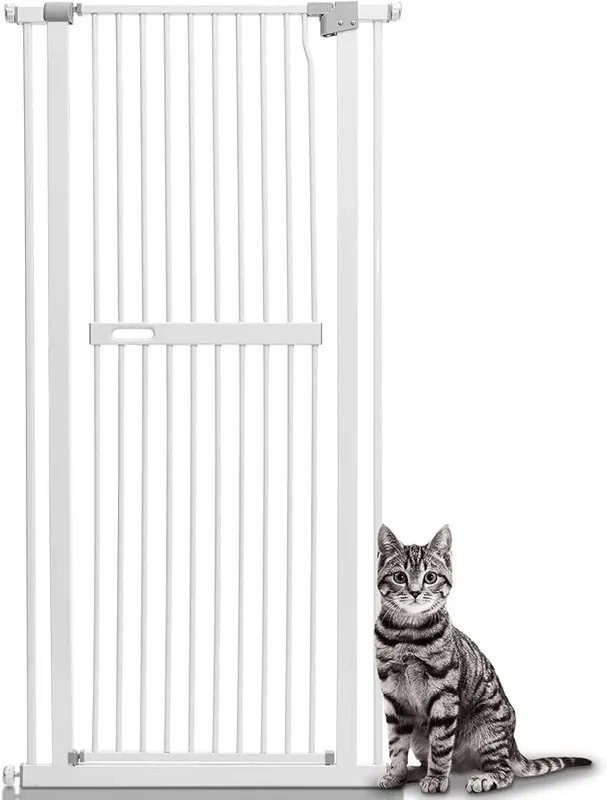 Amazon Com catgate Cat Gate, 60 Inch Extra Tall Pet Gate Fits 30-33 Openings