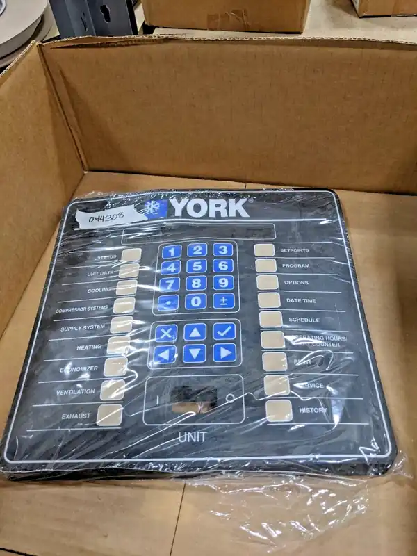 YORK 024-35103-000 Ypal English Keypad Overlay