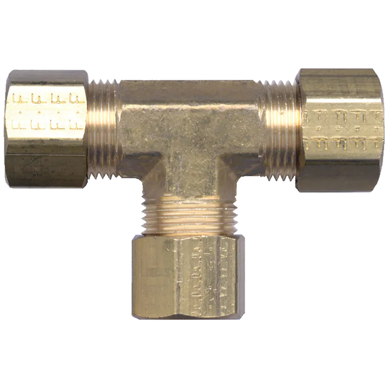 BRASS 64-14 Compression Tee 7/8 inch