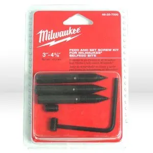 Milwaukee 48-25-7000 Wood Boring Bit Selfeed Kit Large Replacement