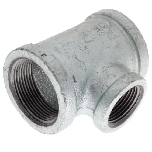 EverFlow GMRT1203 1-1/2 x 1 Galvanized Reducing Tee
