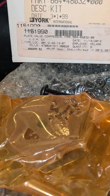 YORK 064-48032-000 Inner Discharge Valve Plate