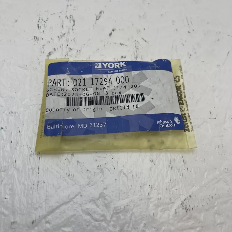 YORK 021-17294-000 Socket Head Screw 1/4-20