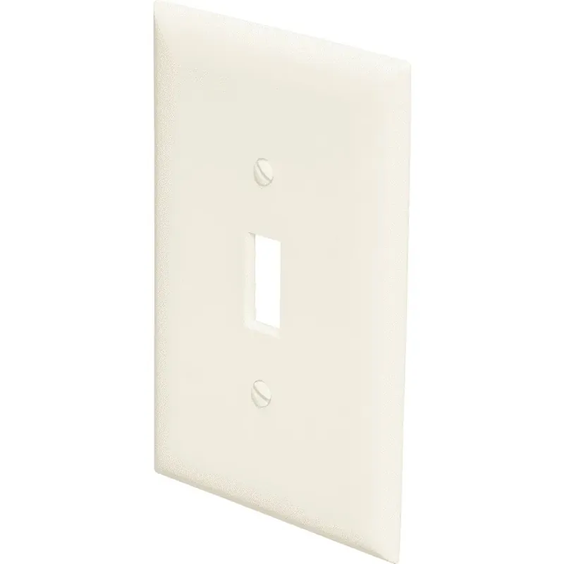 Pass & Seymour SPO1I Jumbo Thermoset Wall Plate, Single-Gang, Ivory